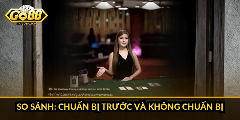 So sánh: chuẩn bị trước và không chuẩn bị